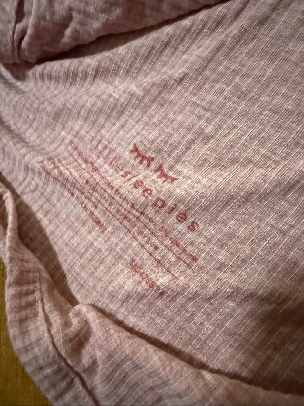 Little Sleepies Pink Heathered Baby Blanket
